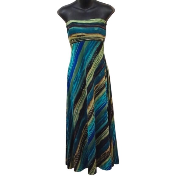 Alyn Paige NY Strapless Pull On Stretch Maxi Dress- Sz. Sm - Picture 1 of 5